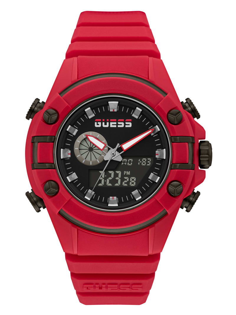 G Force Red Digital Watch GUESS