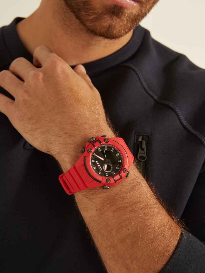 G Force Red Digital Watch