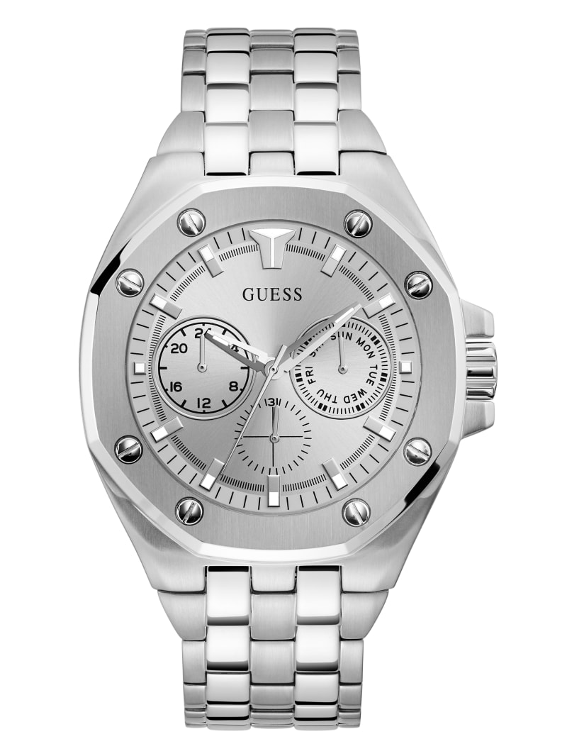 SilverTone Multifunction Watch GUESS