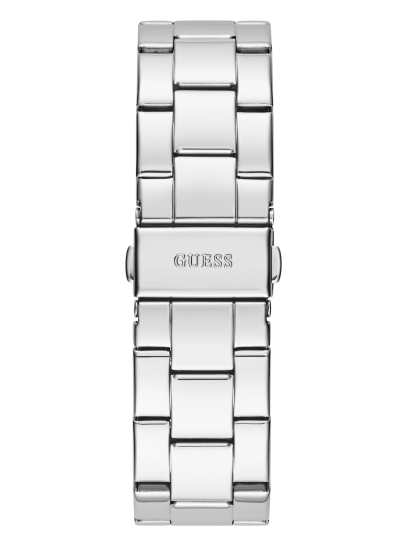 Guess Silver-Tone Logo Analog Watch. 1
