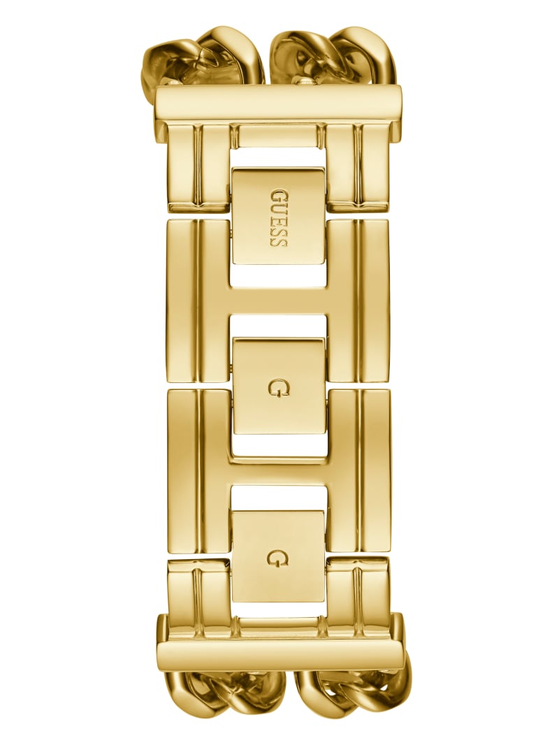 Guess Gold-Tone Square Analog Watch. 1