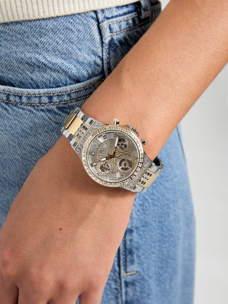 Two-Tone Multifunction Watch