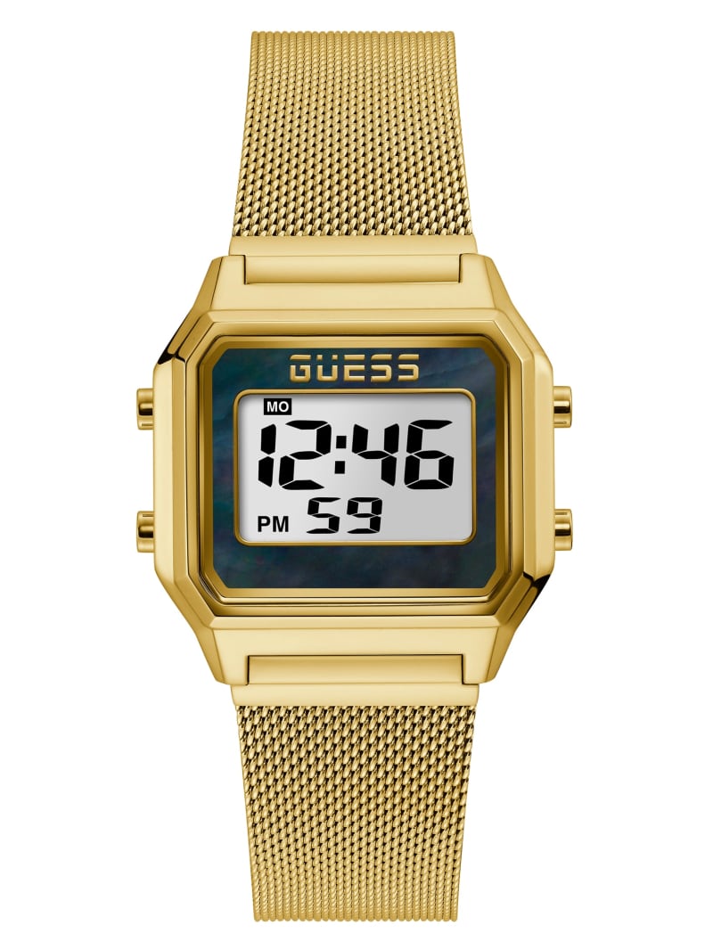 Gold-Tone Digital Watch