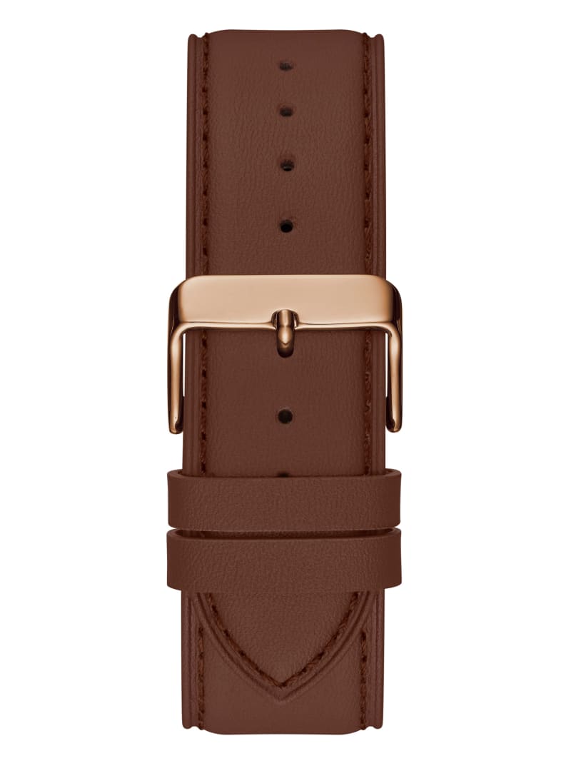 Guess Rose Gold-Tone and Blue Analog Watch. 3