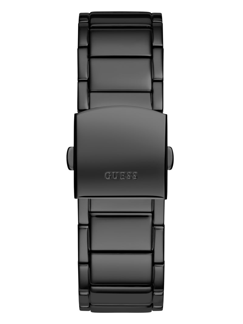 Black Metal Barrel Analog Watch | GUESS