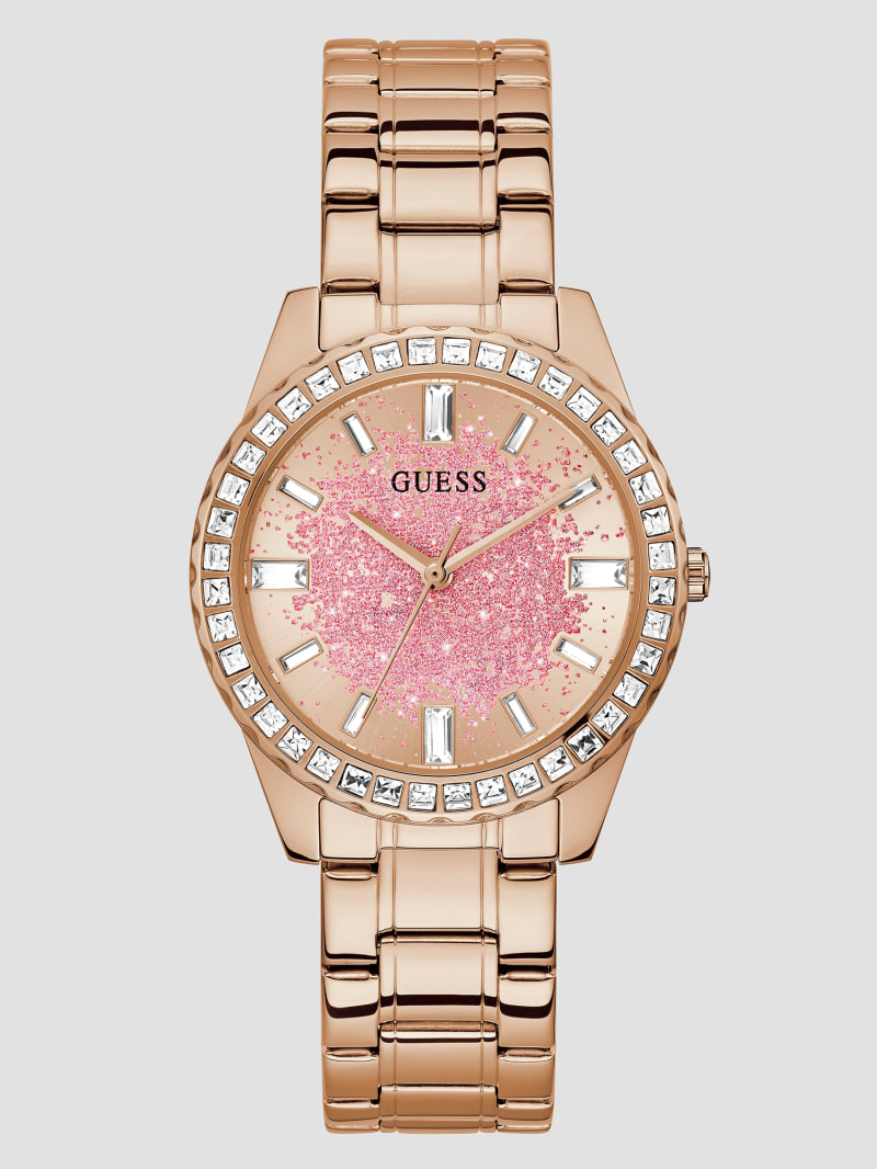 Rose gold guess watch best sale