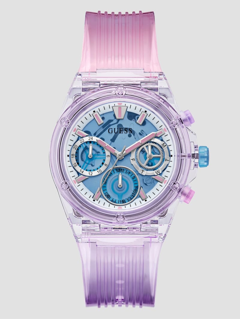 Pink and Purple Multifunction Watch | GUESS