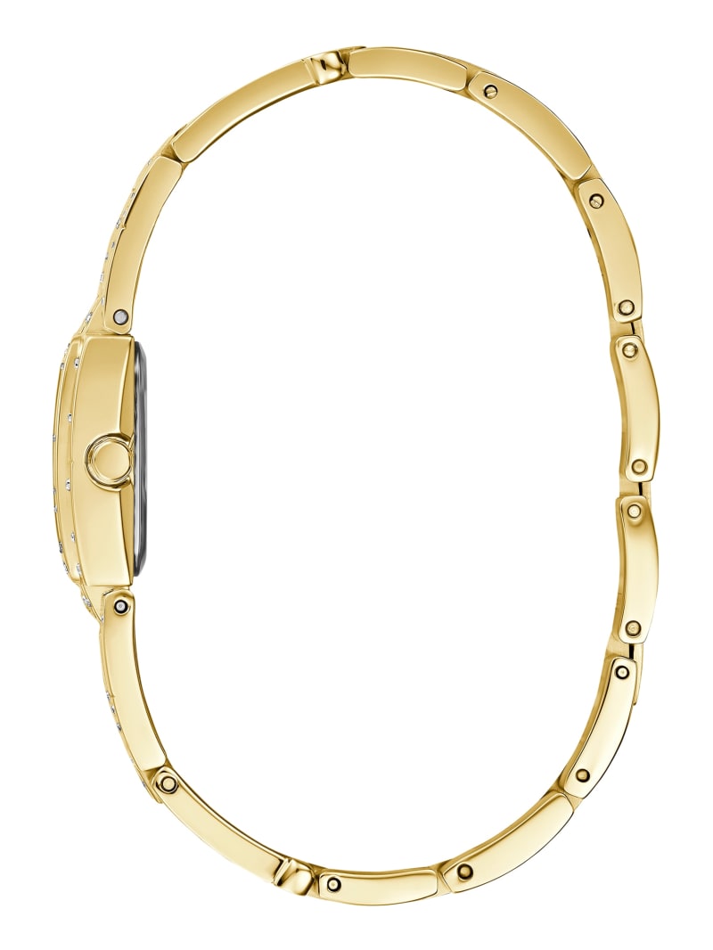 Gold-Tone and Crystals Bangle Watch | GUESS