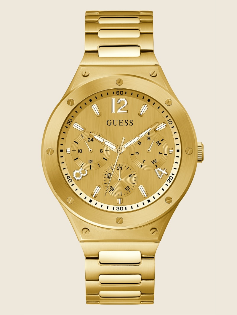 Gold Tone Multifunction Watch