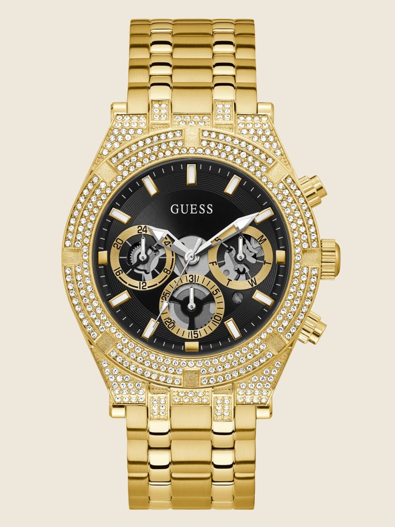 Guess gold tone sale multifunction watch