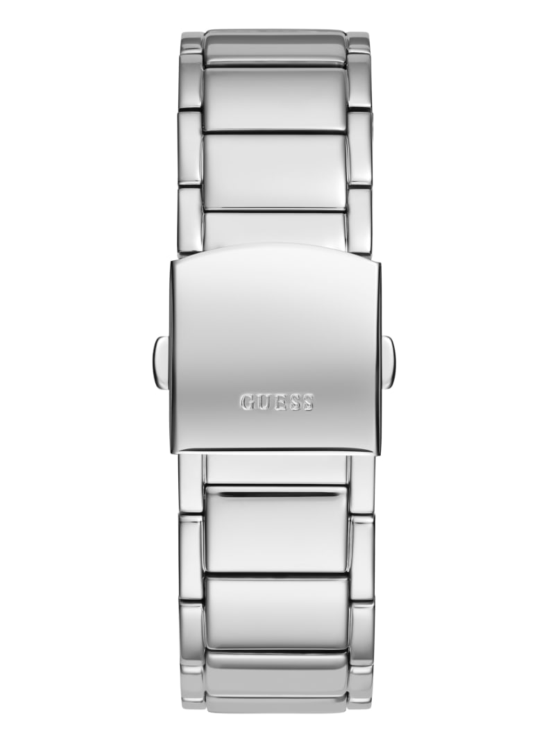 Silver-Tone and Aqua Multifunction Watch | GUESS Factory Ca