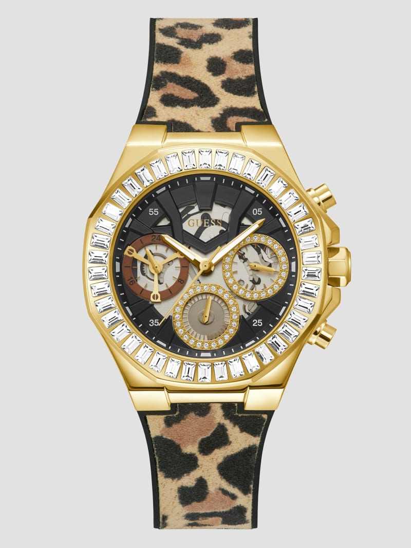 Guess tiger print clearance watch