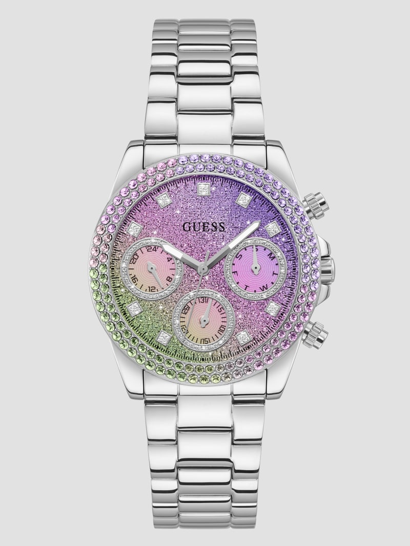 Silver tone case silver tone stainless steel watch store