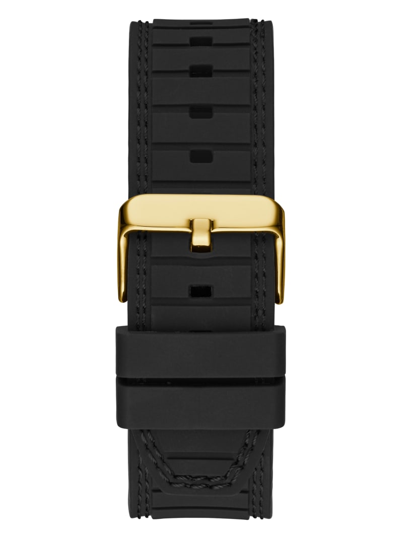 Black Silicone Multifunction Watch GUESS Canada