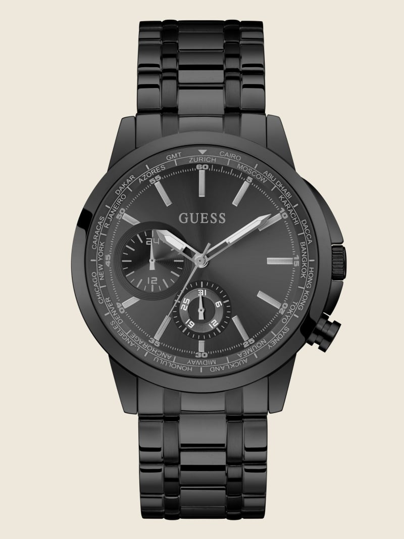 Guess black multifunction watch hot sale