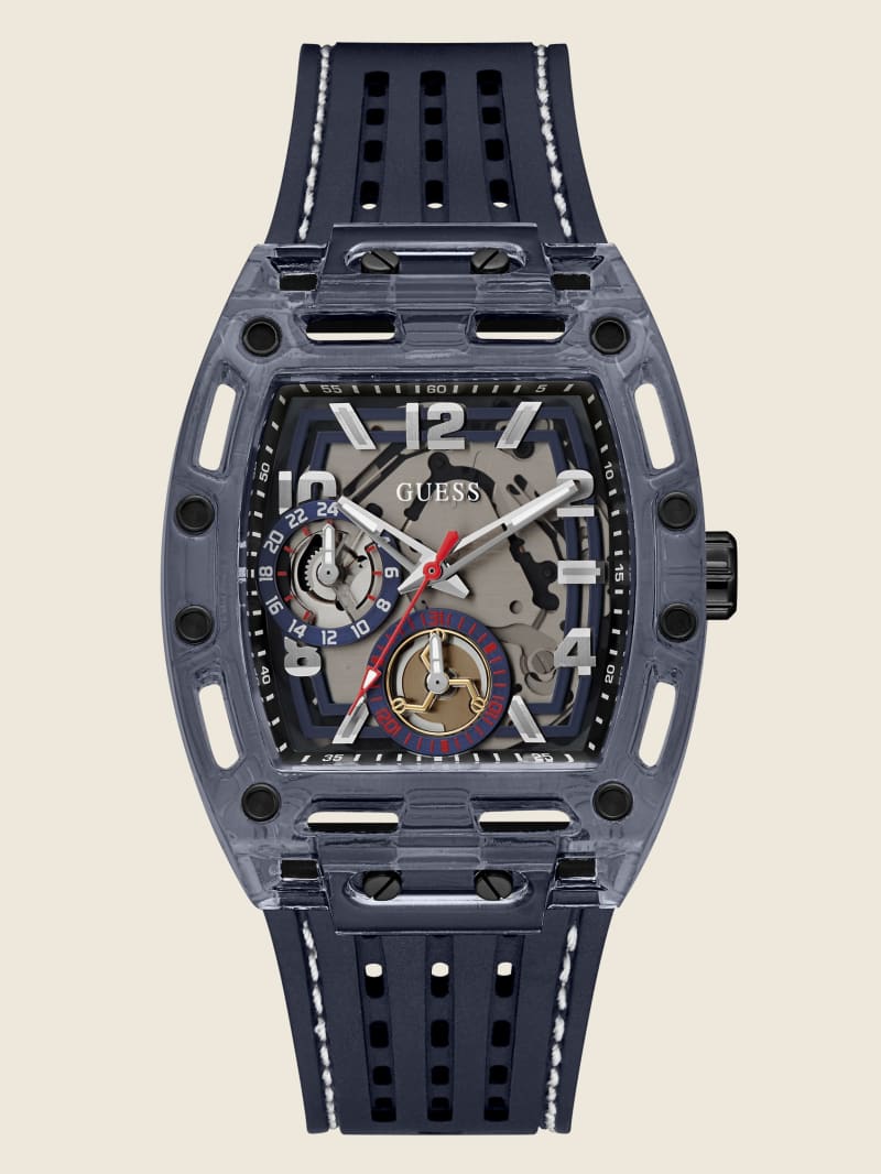 Navy Exposed Dial Multifunction Watch