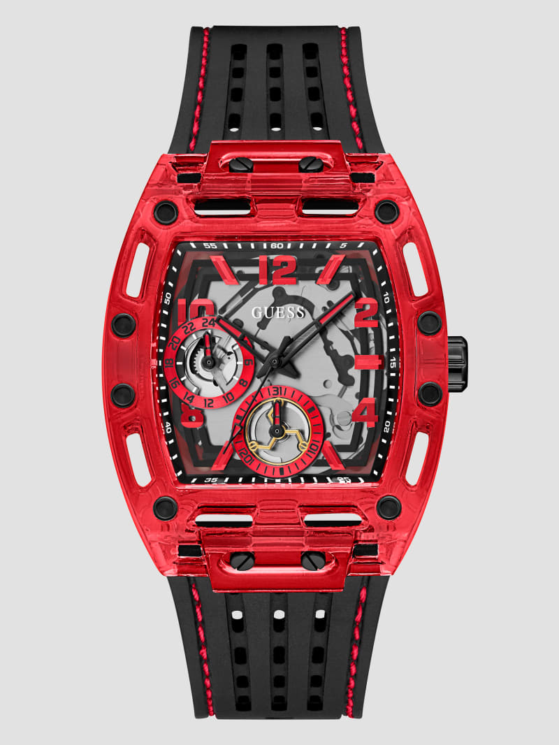 Red Chronograph Watch GUESS