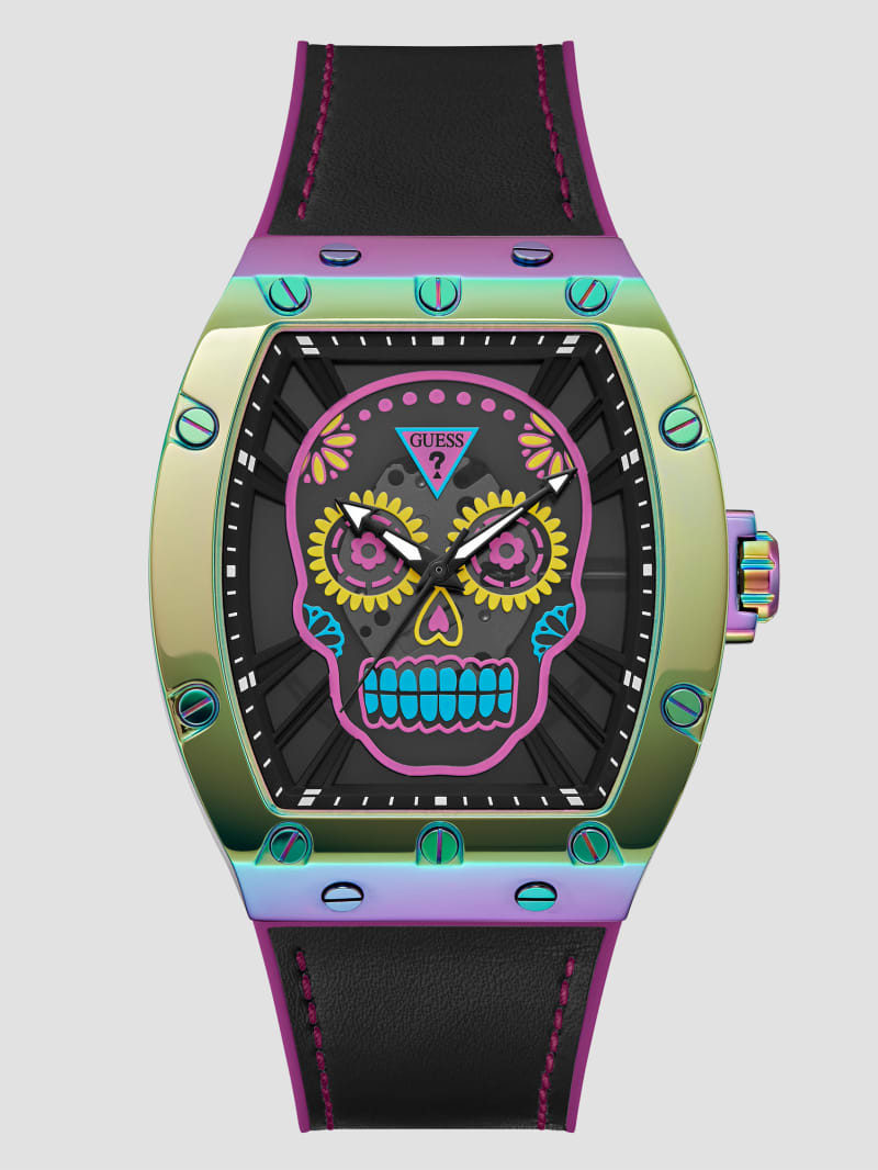 GUESS Watch Skull Iridescent Sugar | Analog