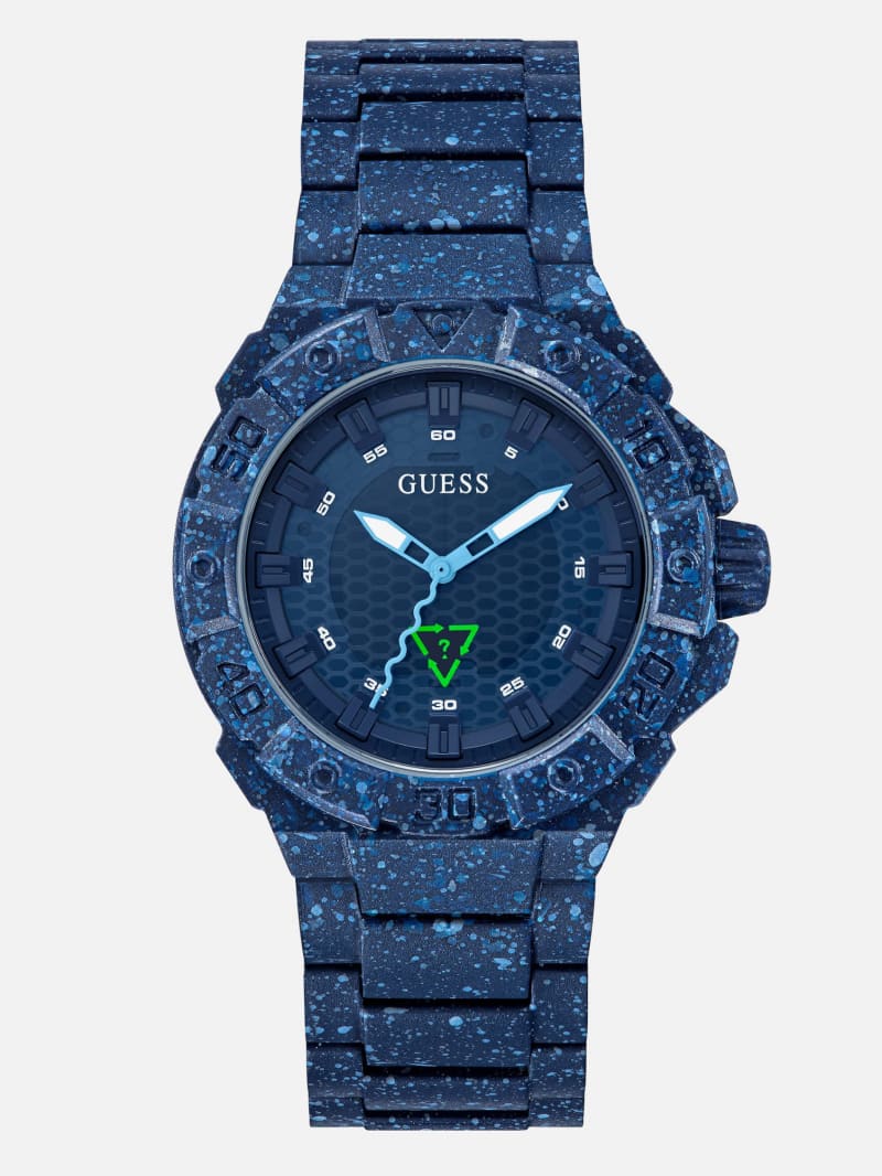 Navy blue guess clearance watch