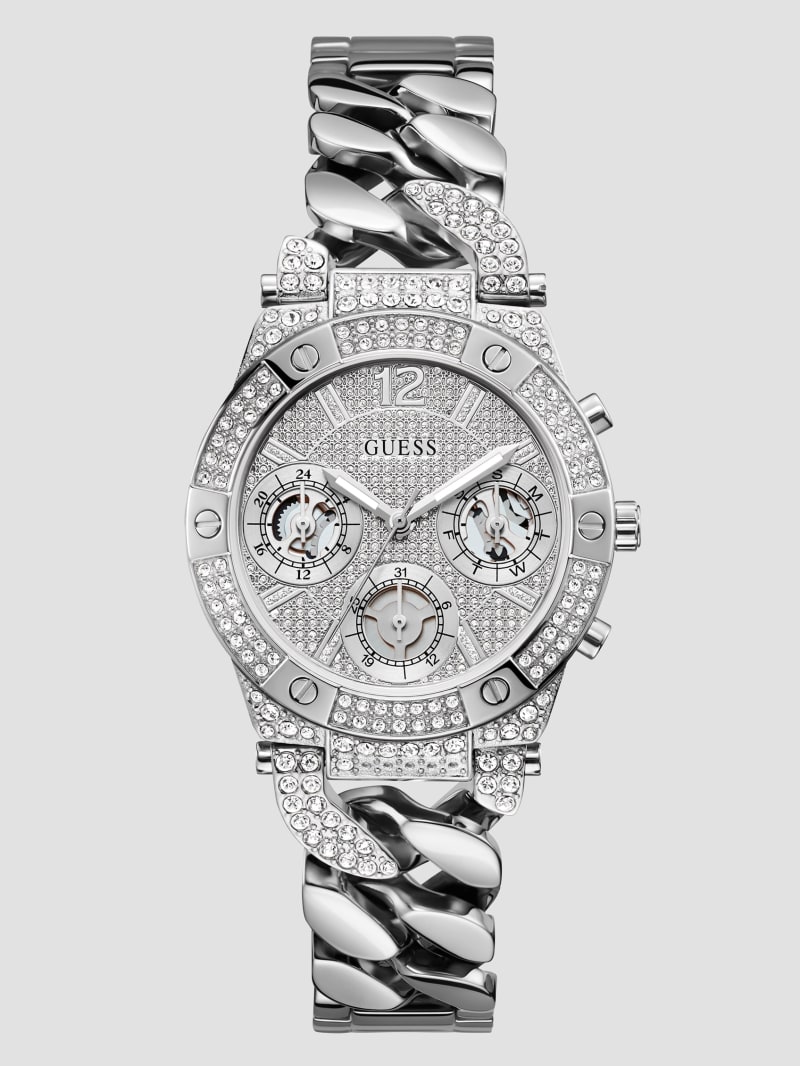 Baroness Silver-Tone Multifunction Watch