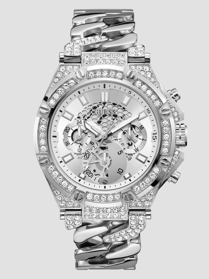| Multifunction Silver-Tone Watch GUESS Baron