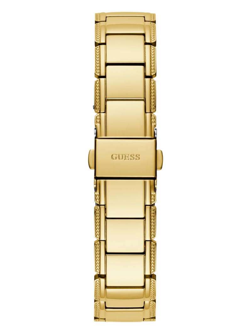 Gold-Tone Floral Cut-Through Analog Watch | GUESS