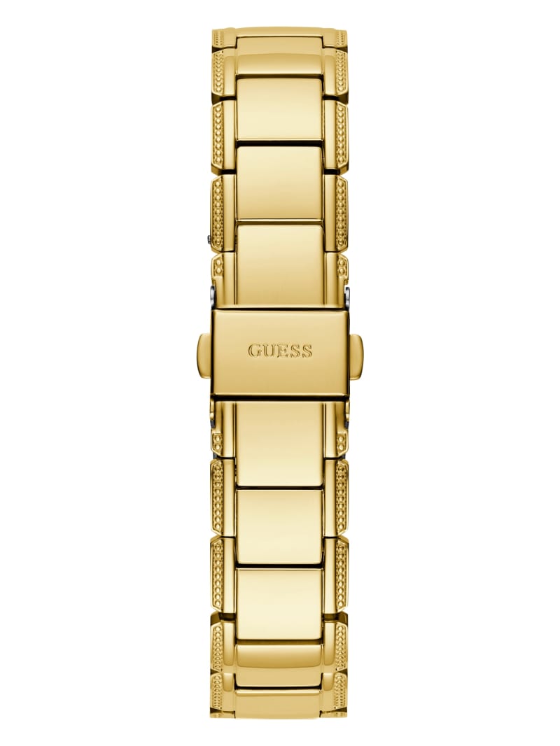 Gold-Tone Floral Cut-Through Analog Watch