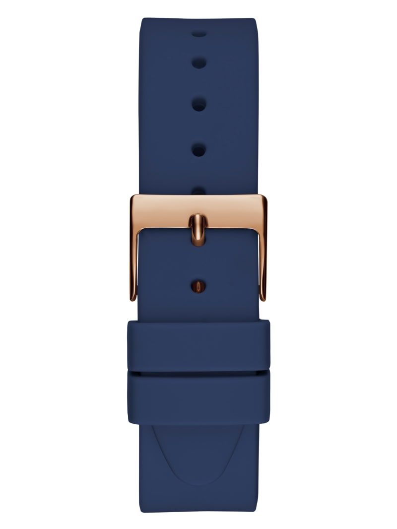 Guess watch women's black leather strap g76030l cheap