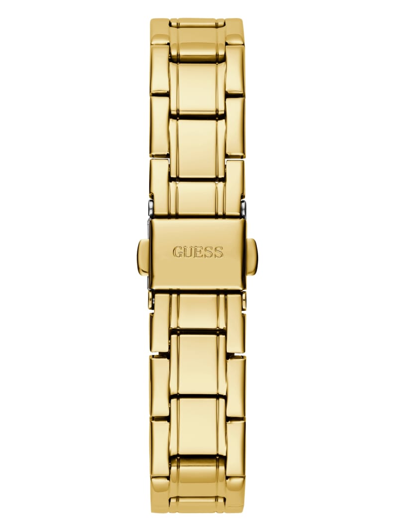 Gold-Tone and Black Analog Watch