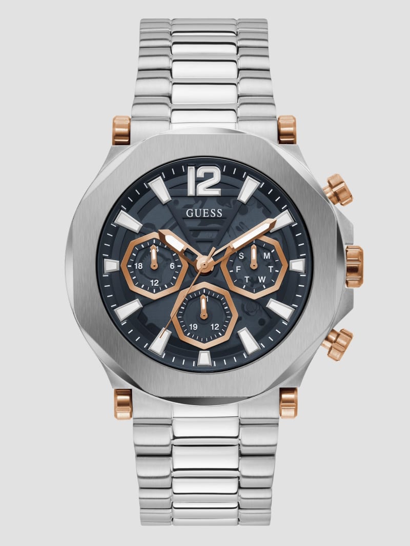 Cut-Through Multifunction Silver-Tone | GUESS Watch