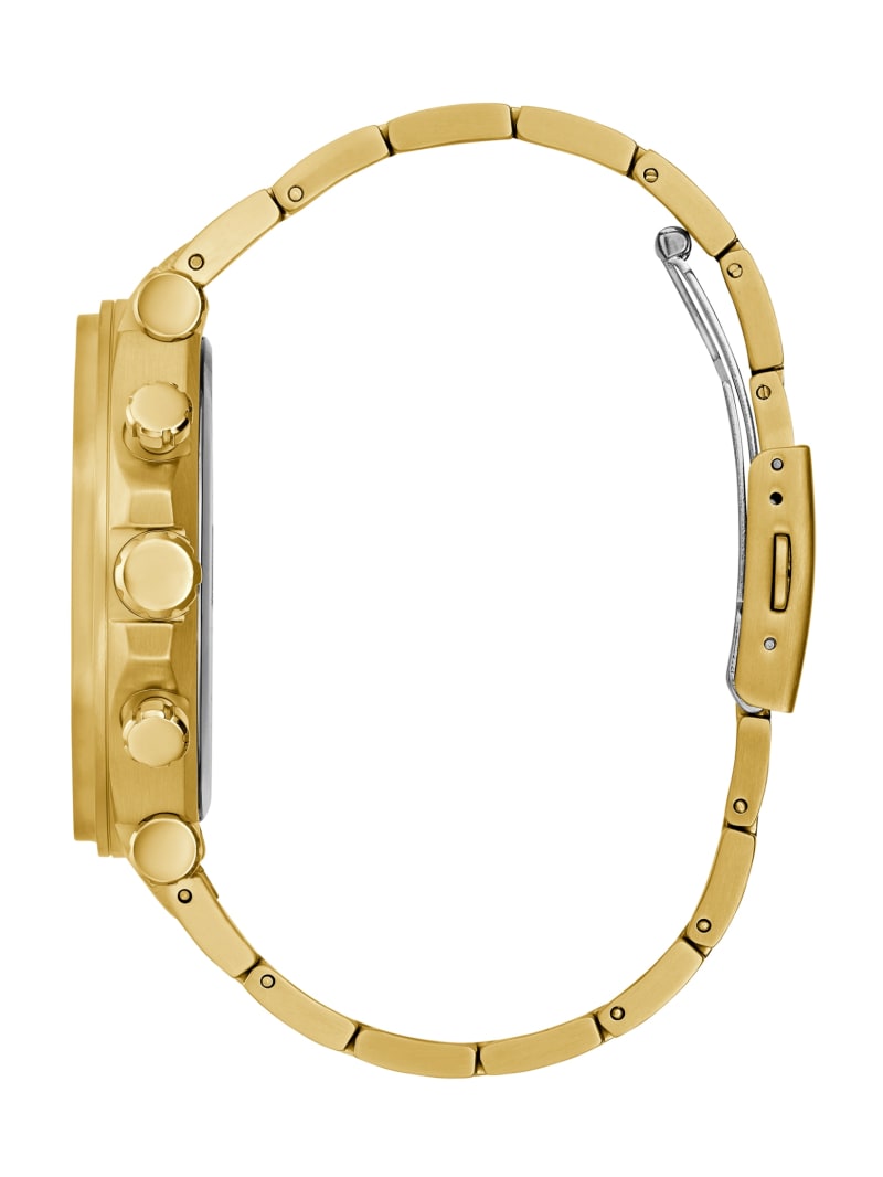 | Multifunction Gold-Tone Watch Cut-Through GUESS