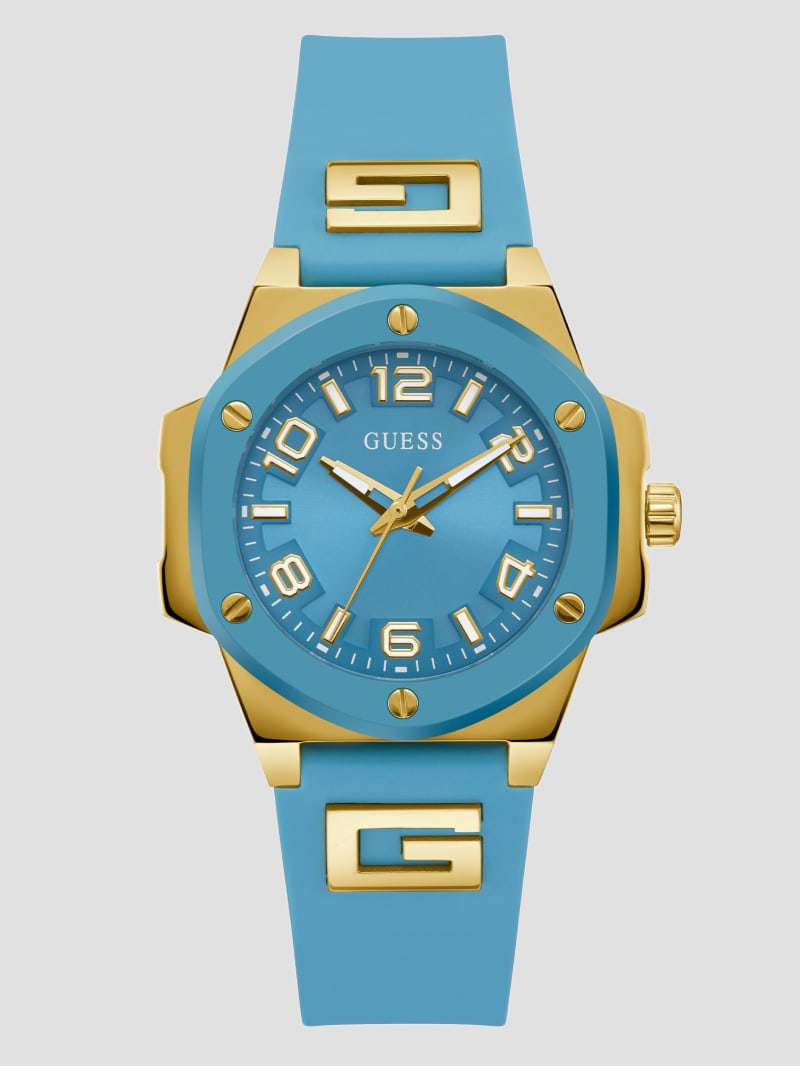 Ice Blue Silicone Analog Watch