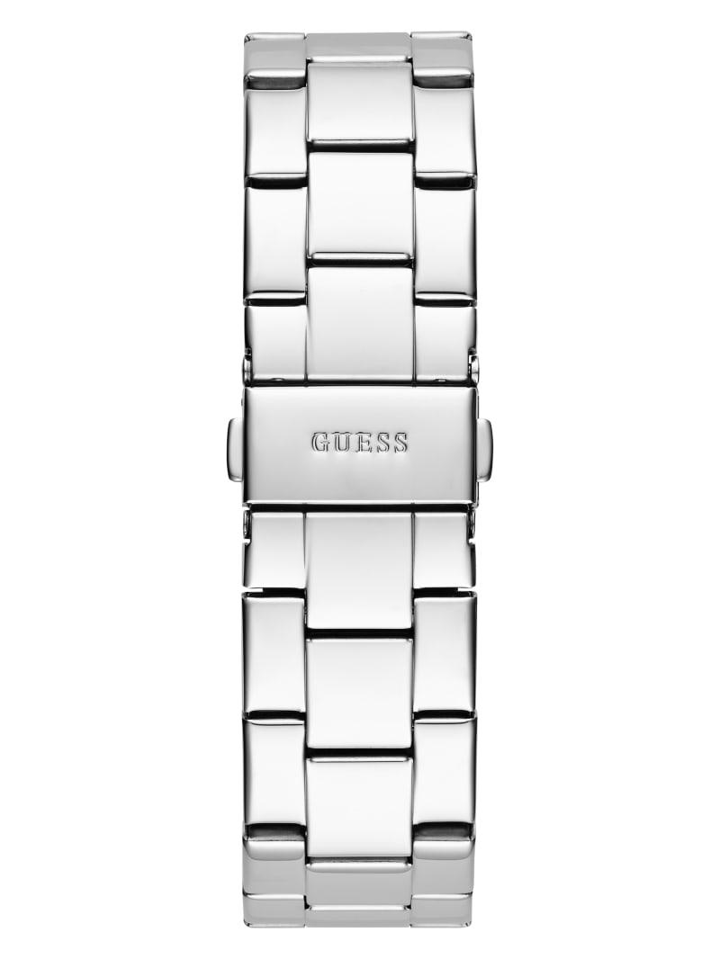 Silver-Tone Colored Crystal Multifunction Watch | GUESS