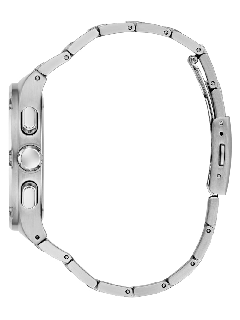 Silver Tone Square Multifunction Watch GUESS Canada