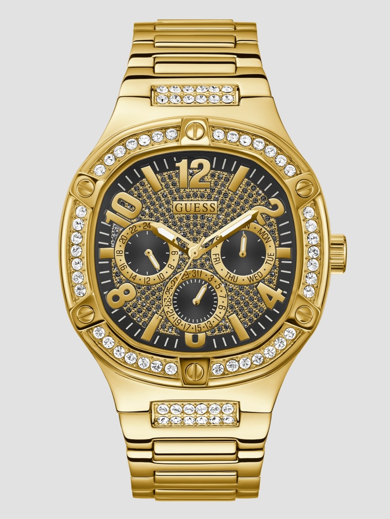 Gold-Tone and | Multifunction Watch Crystal GUESS