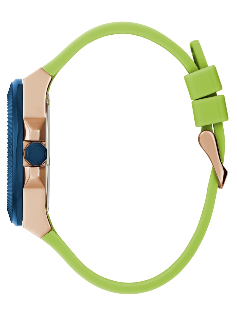 Lime Green Silicone Multifunctional Watch GUESS