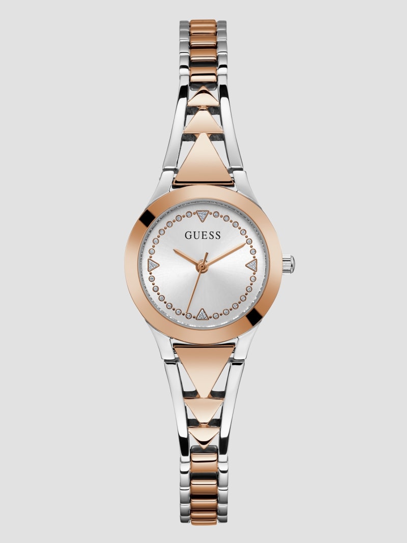 Guess two tone ladies watch top