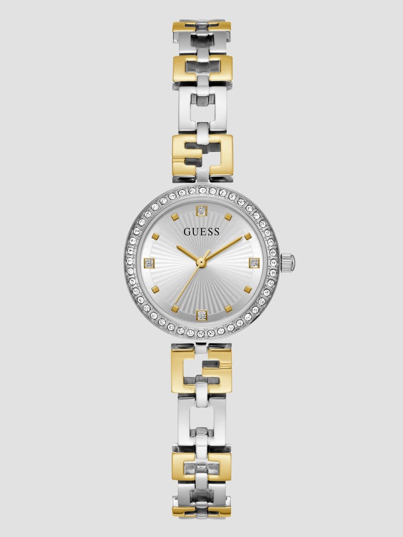 Guess two cheap tone ladies watch