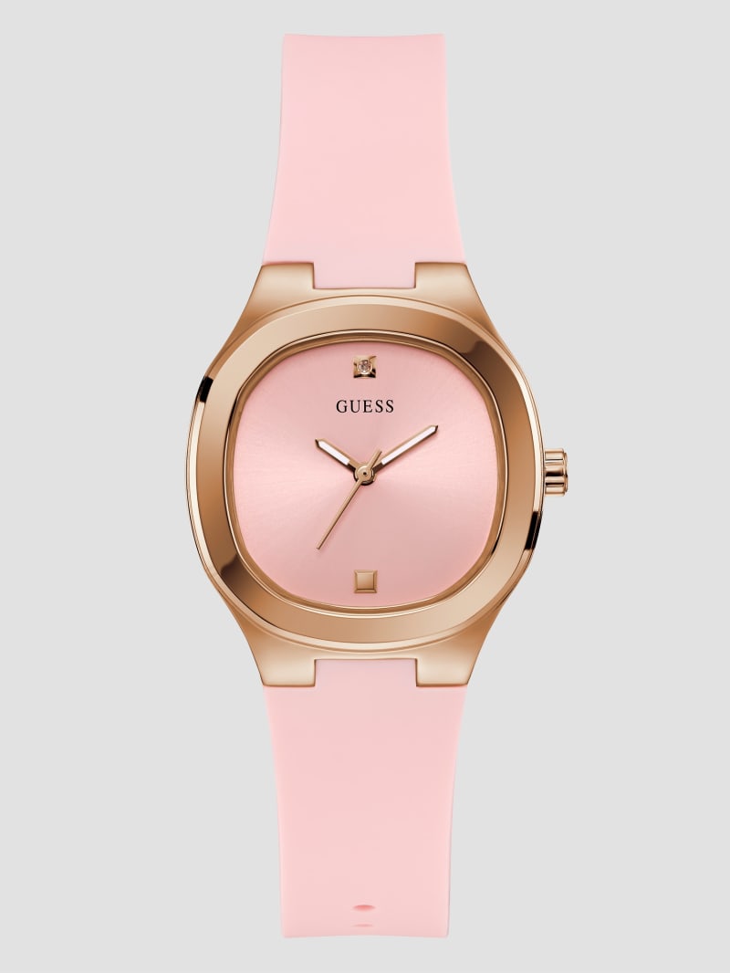 Pink Analog Silicon Watch