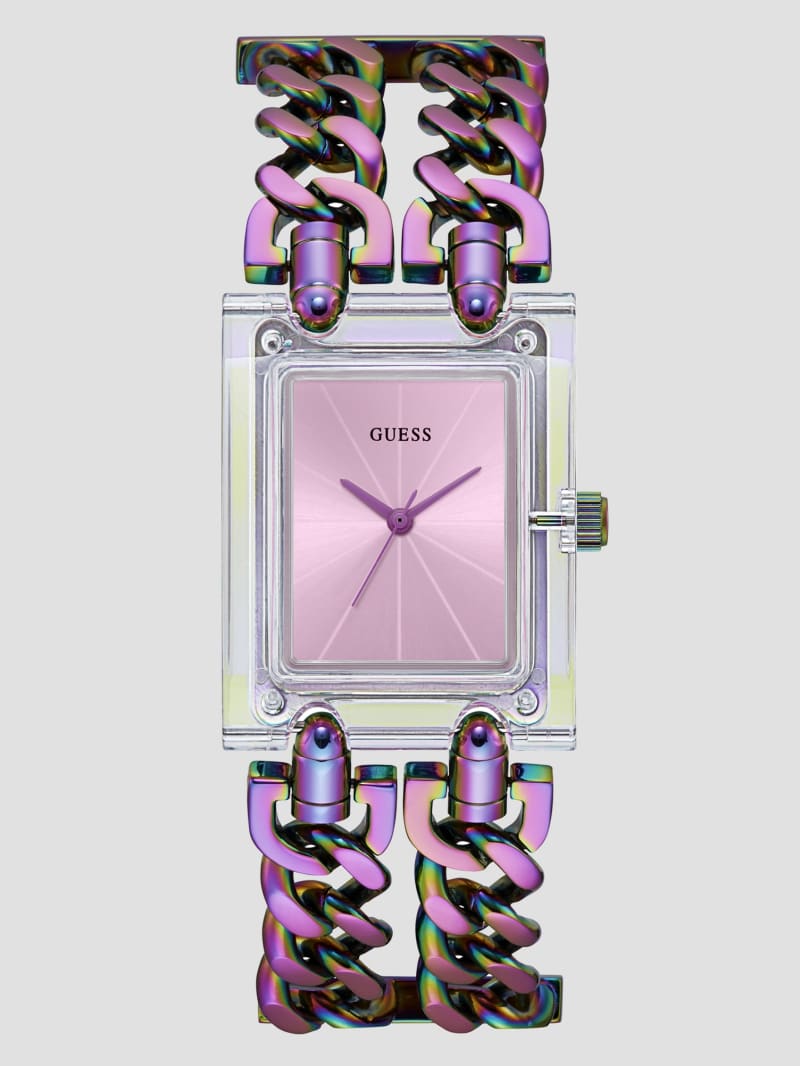 Purple guess watch top