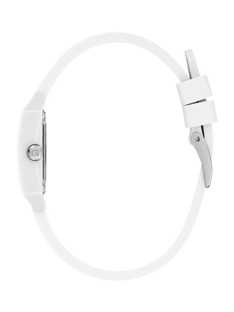 Guess white silicone watch online
