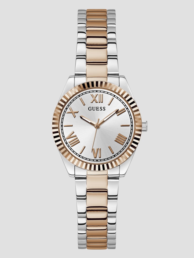 Guess two tone watch deals