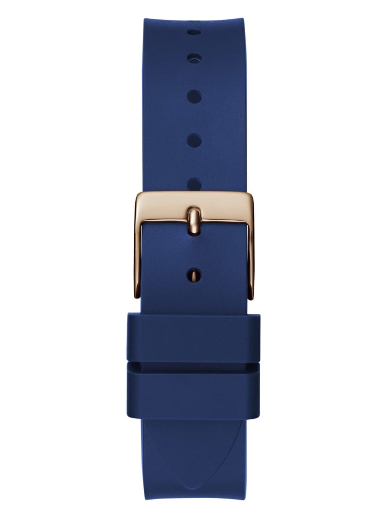 Blue SIlicon Multifunction Watch GUESS Canada