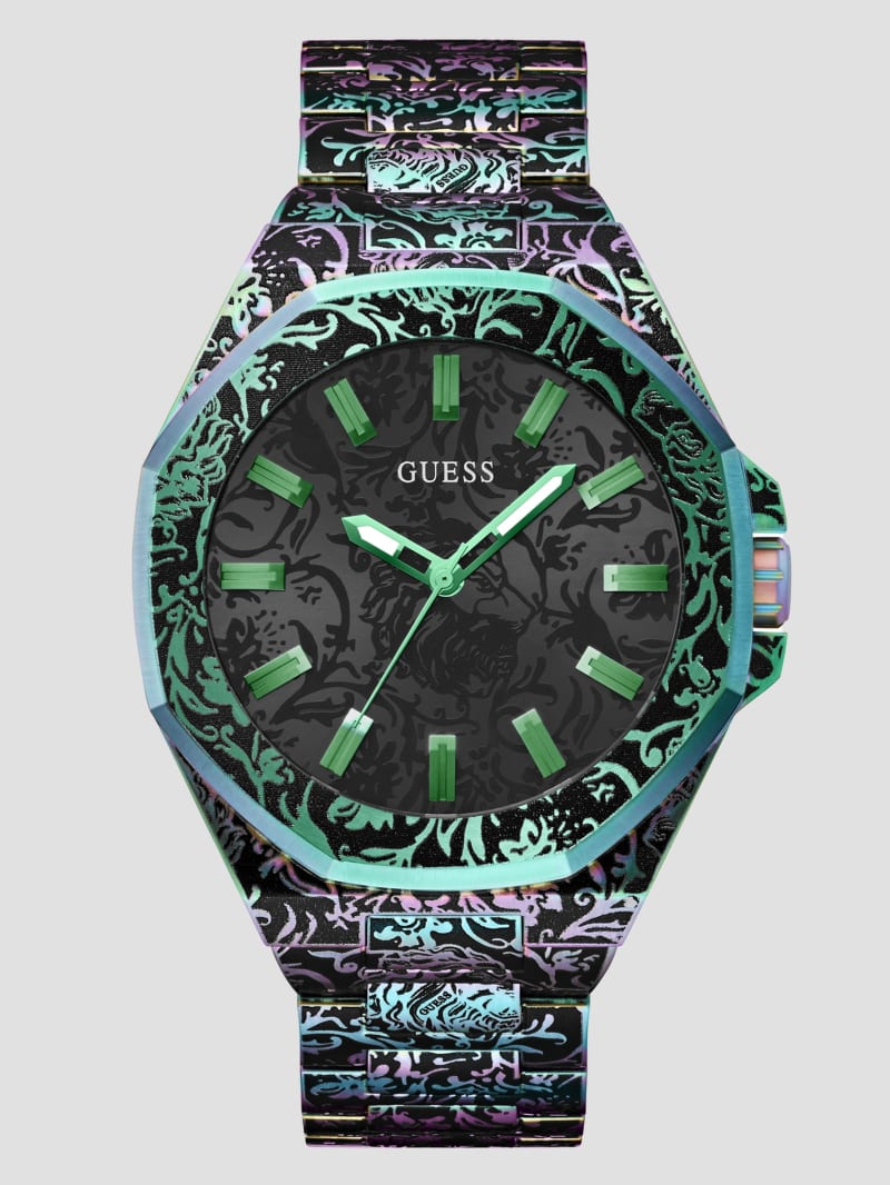 Guess tiger print watch new arrivals