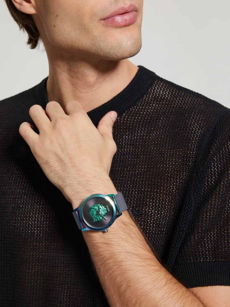 Iridescent Lion Analog Watch