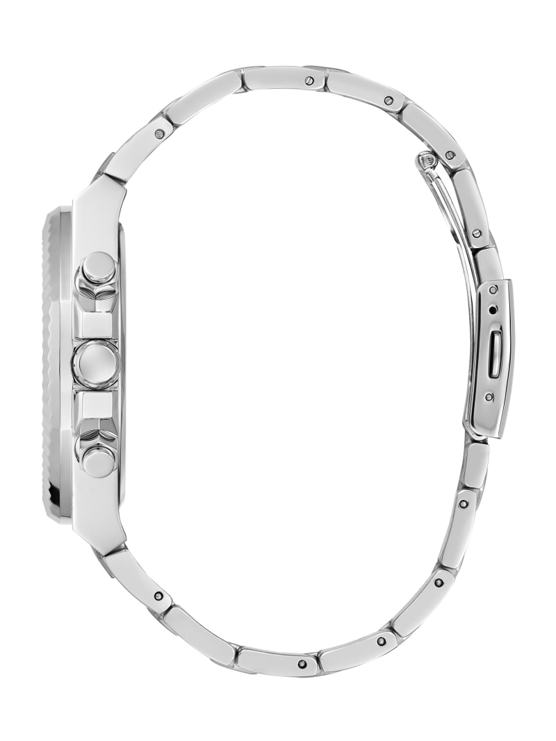 Silver Tone and Black Multifunction Watch GUESS Canada