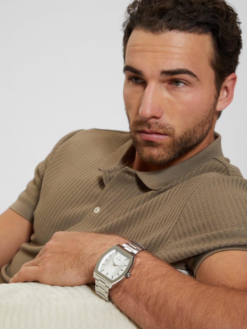Guess watch men silver online