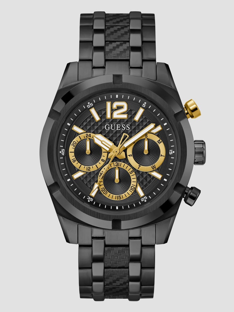 All black guess watch clearance