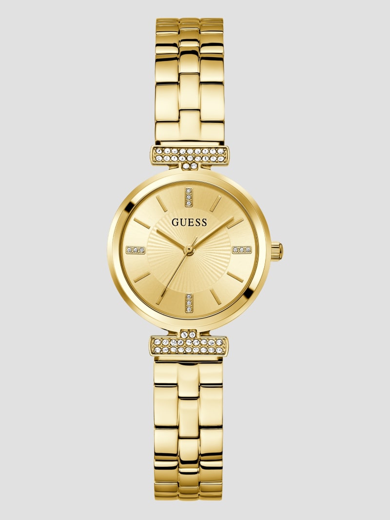 GUESS Ladies Gold Tone Analog Watch