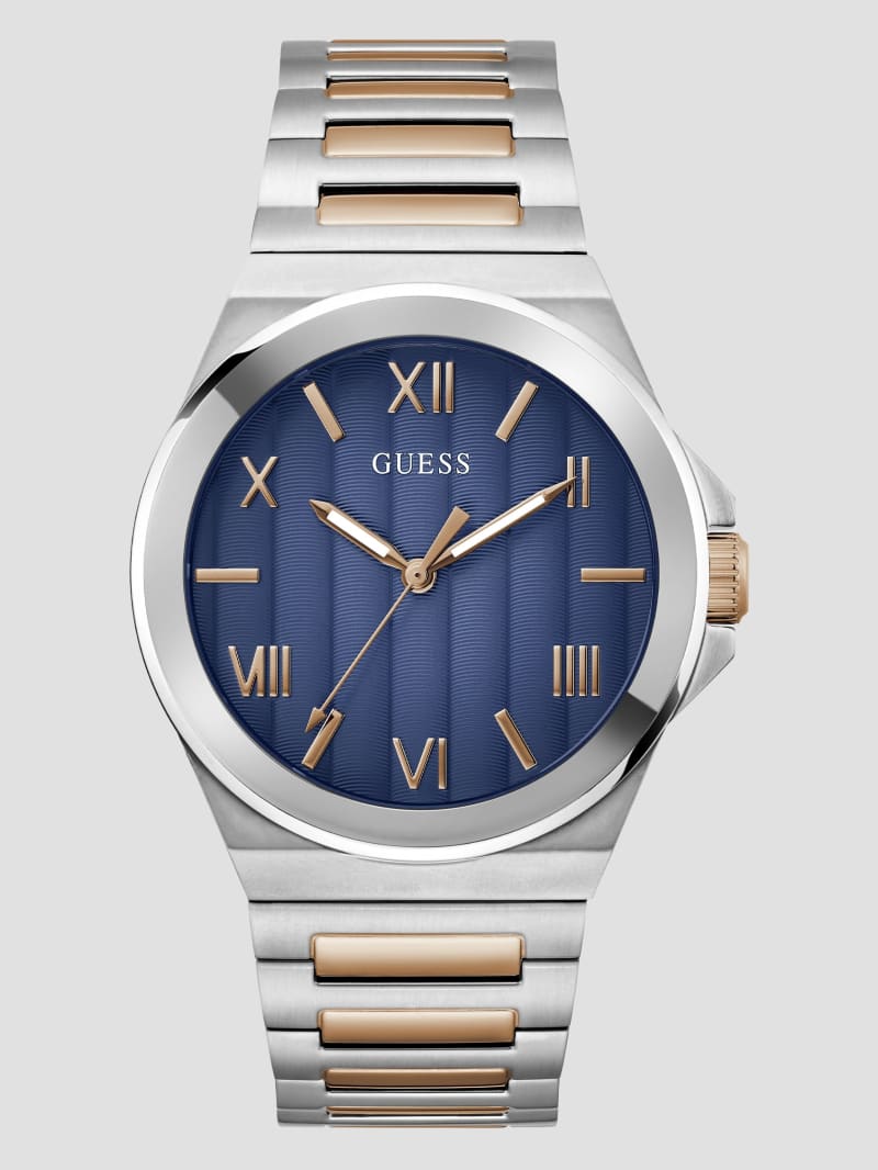 Guess silver and gold watch deals